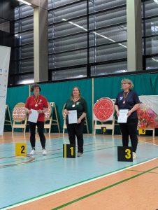 Claudia Minschke (Mitte) als Deutsche Meisterin